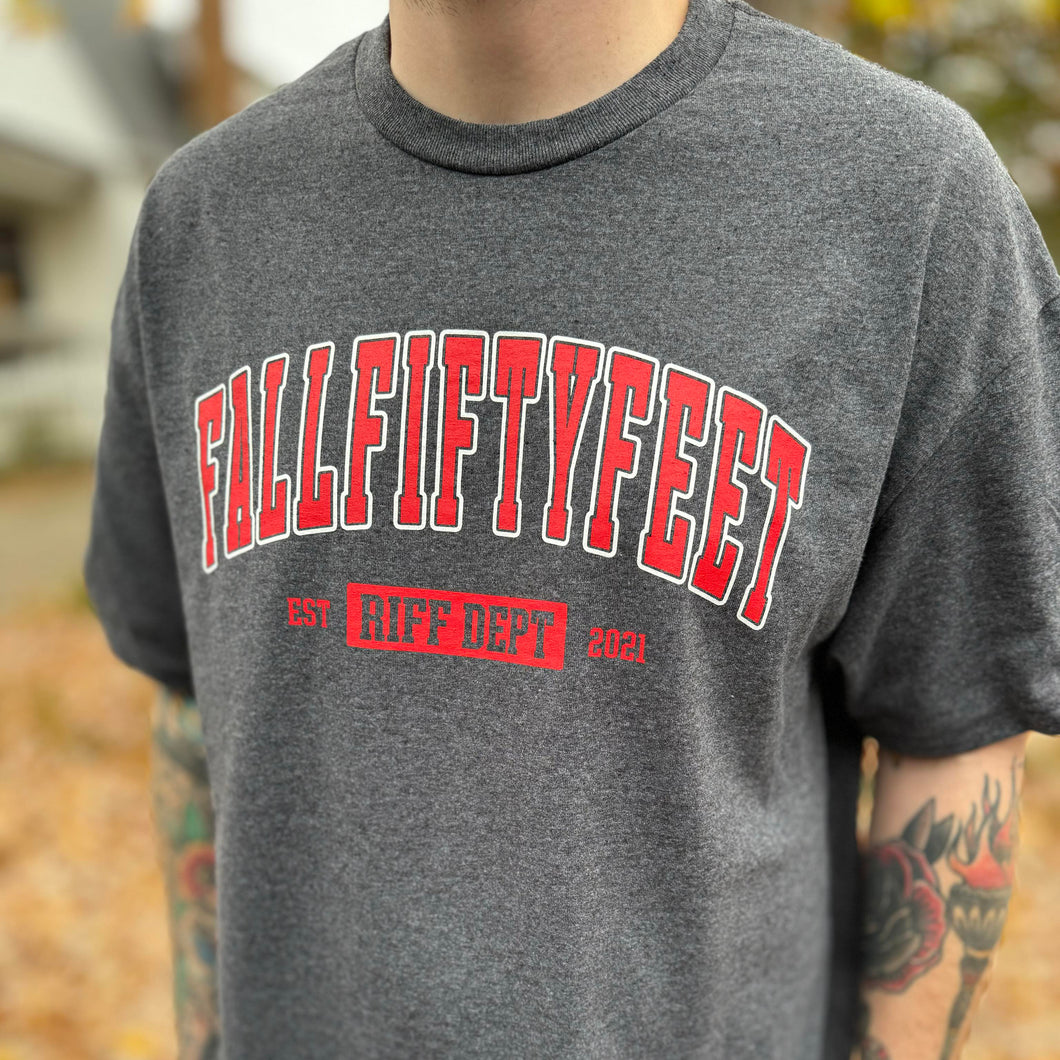 Riff Dept Tee (Charcoal/Red)